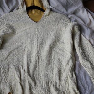 Yellow Soft Hooded Sweater